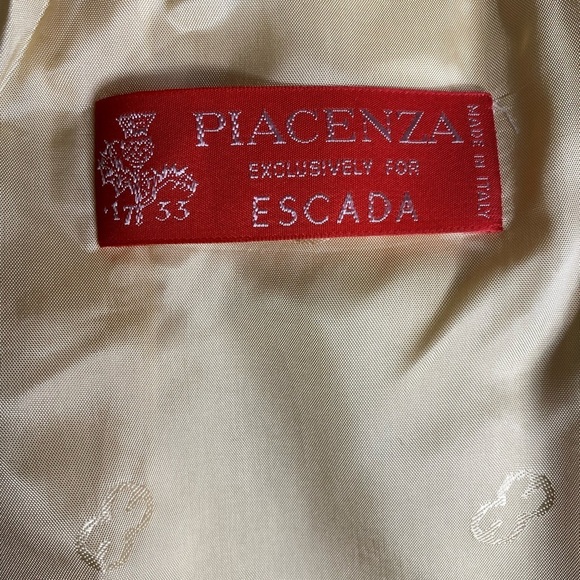 Escada Cashmere/Silk Vintage Professional Peachy Pink Women's Jacket Sz 36 - Picture 8 of 9